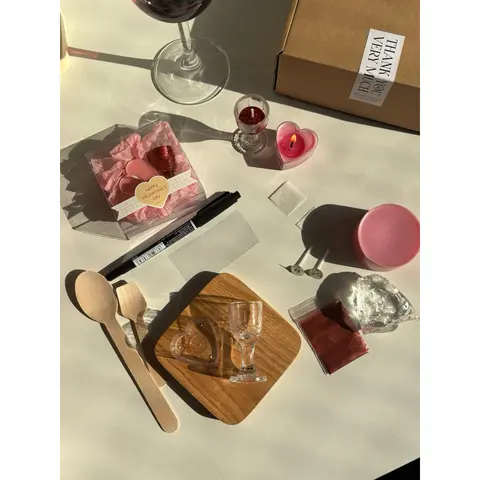 สินค้าใหม่ พร้องส่งเซตทำเทียนซ่อนข้อความ(ของขวัญวันวาเลน์ไทน์)