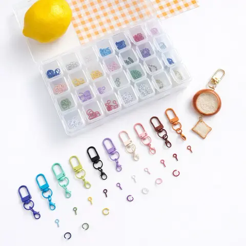 สินค้าใหม่!! พร้อมส่งจากไทย เซตสกรู ห่วงกลม ก้ามปู คละสี